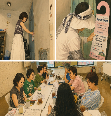 [온기이웃이야기] 온기이웃 8월 활동 '온기이웃 상반기 간담회', '고립가구 발굴활동 가가호호' 진행